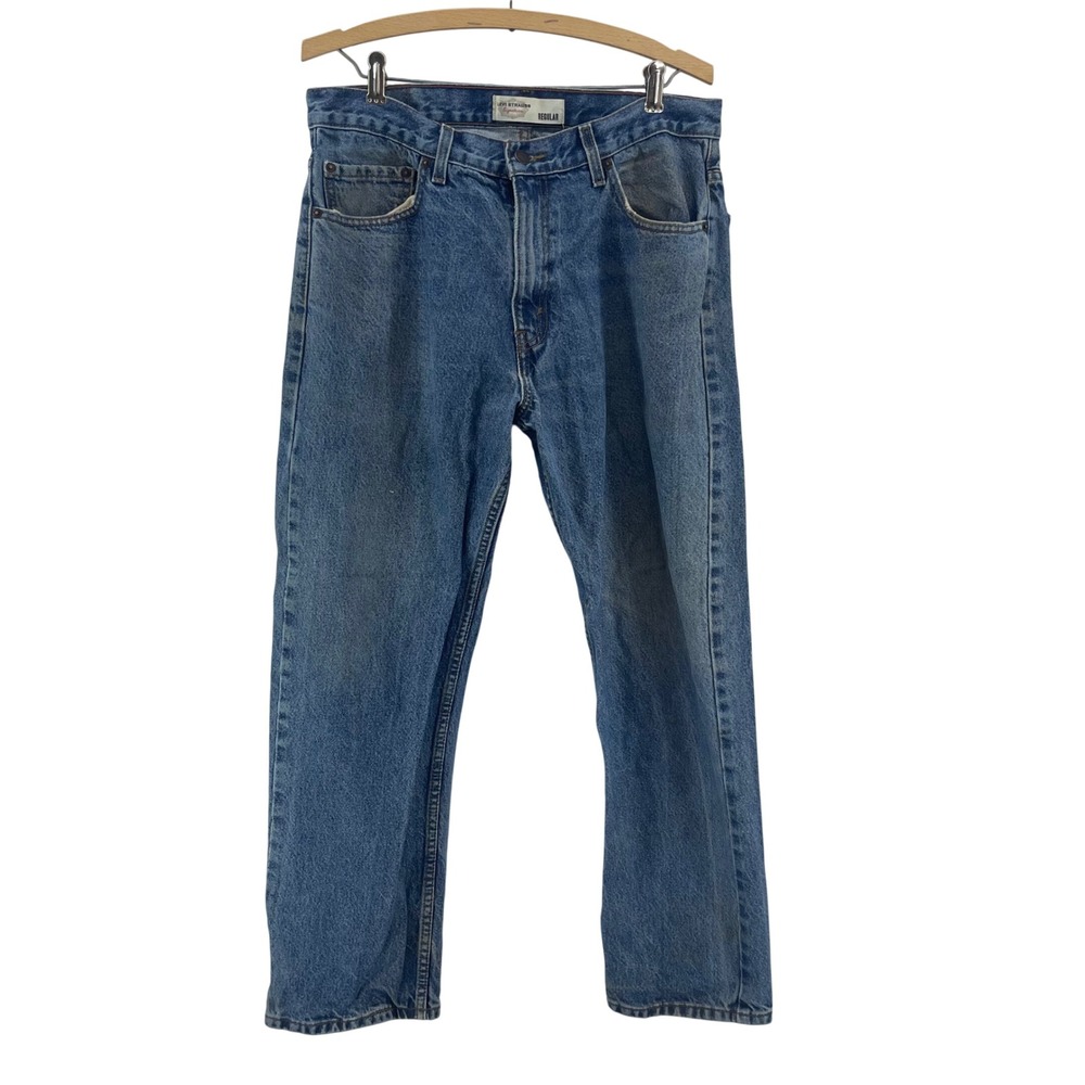 Levi Strauss Signature Regular Fit‎ Jeans Mens 34x30 Blue Excellent Straight Leg